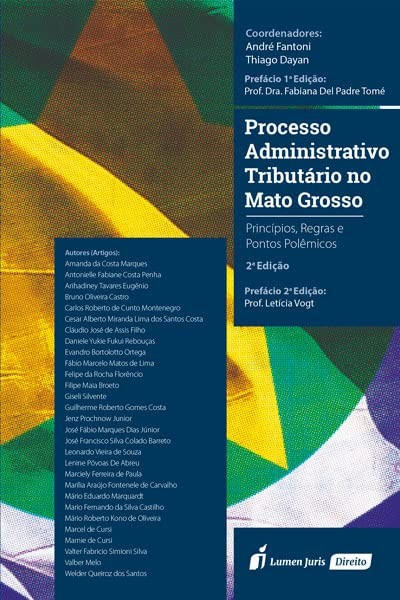 Capa do livro Processo Administrativo Tributário no Mato Grosso, 2ª edição (Lumen Juris)
