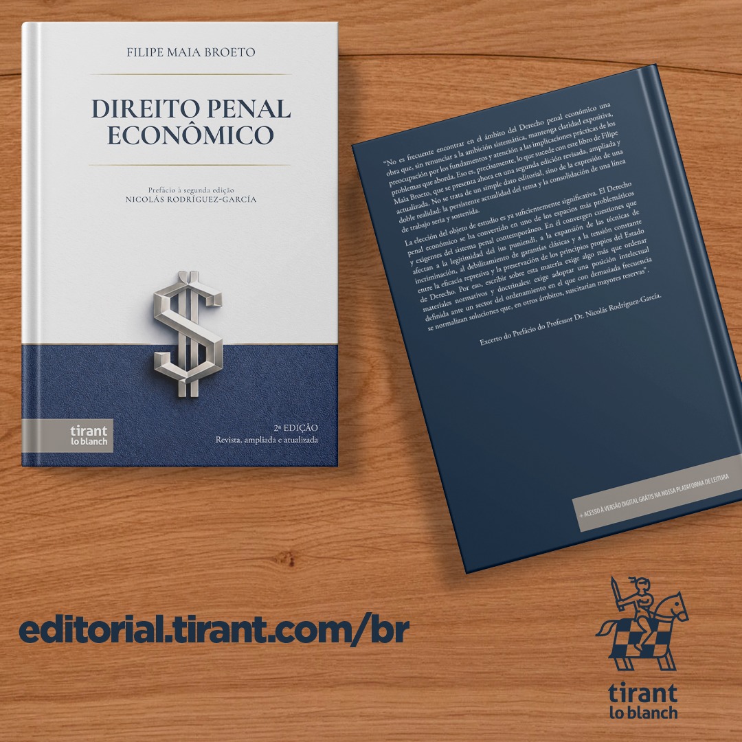 Capa e contracapa da 2ª edição de Direito Penal Econômico, de Filipe Maia Broeto, com prefácio de Nicolás Rodríguez-García