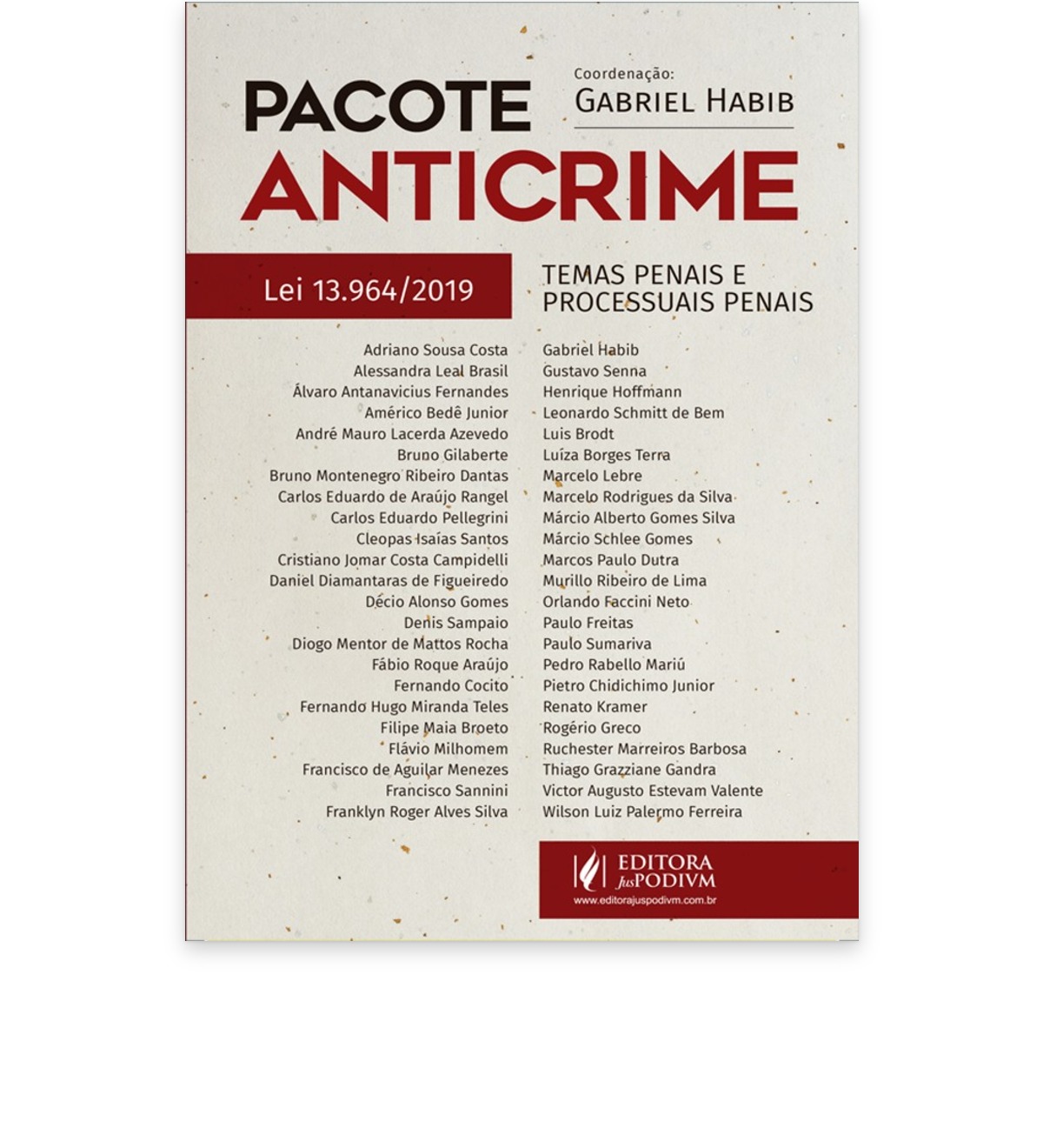 Capa do livro Pacote Anticrime – Lei nº 13.964/2019: temas penais e processuais penais (Juspodivm)