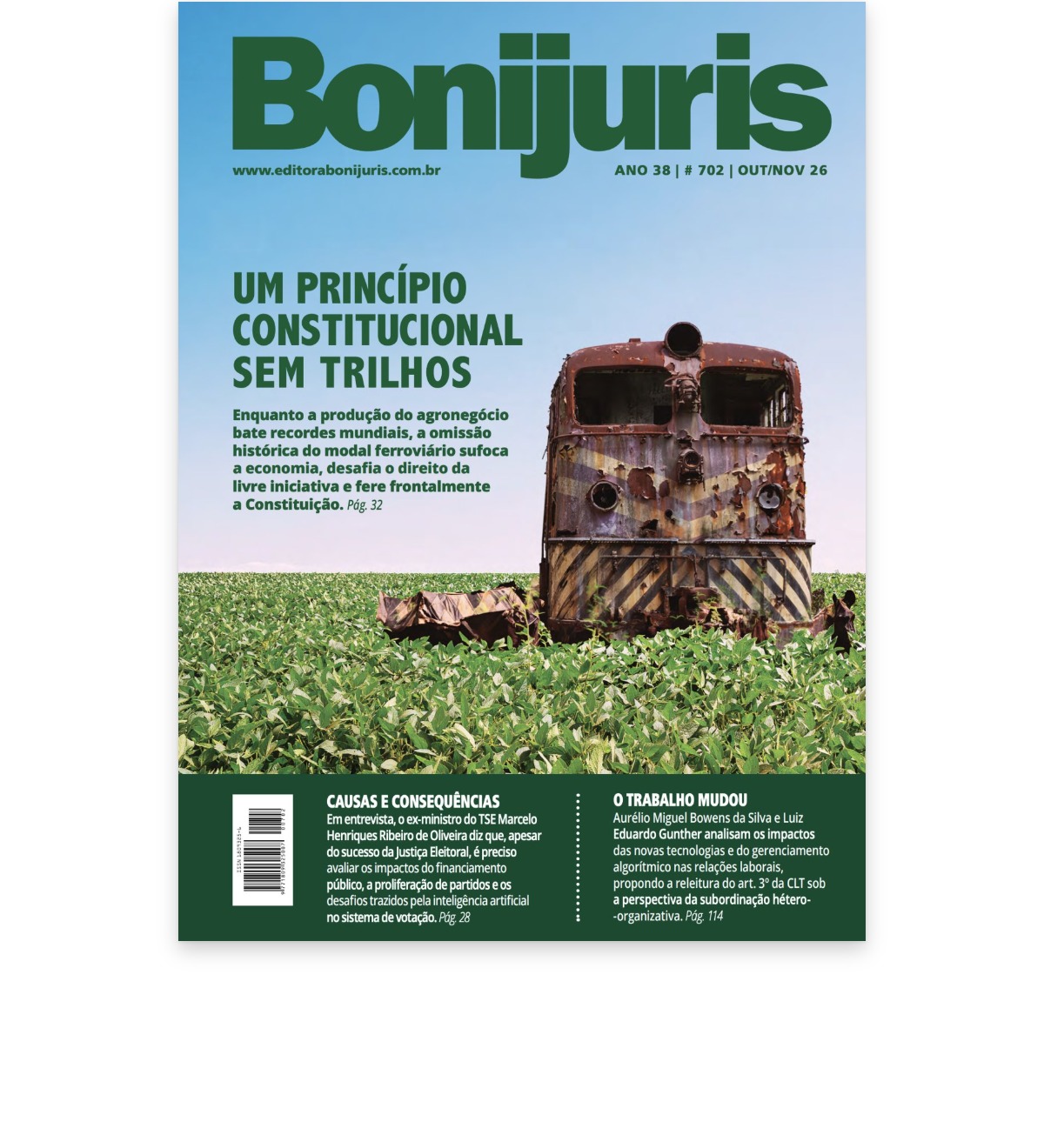 Capa da Revista Bonijuris, edição 702