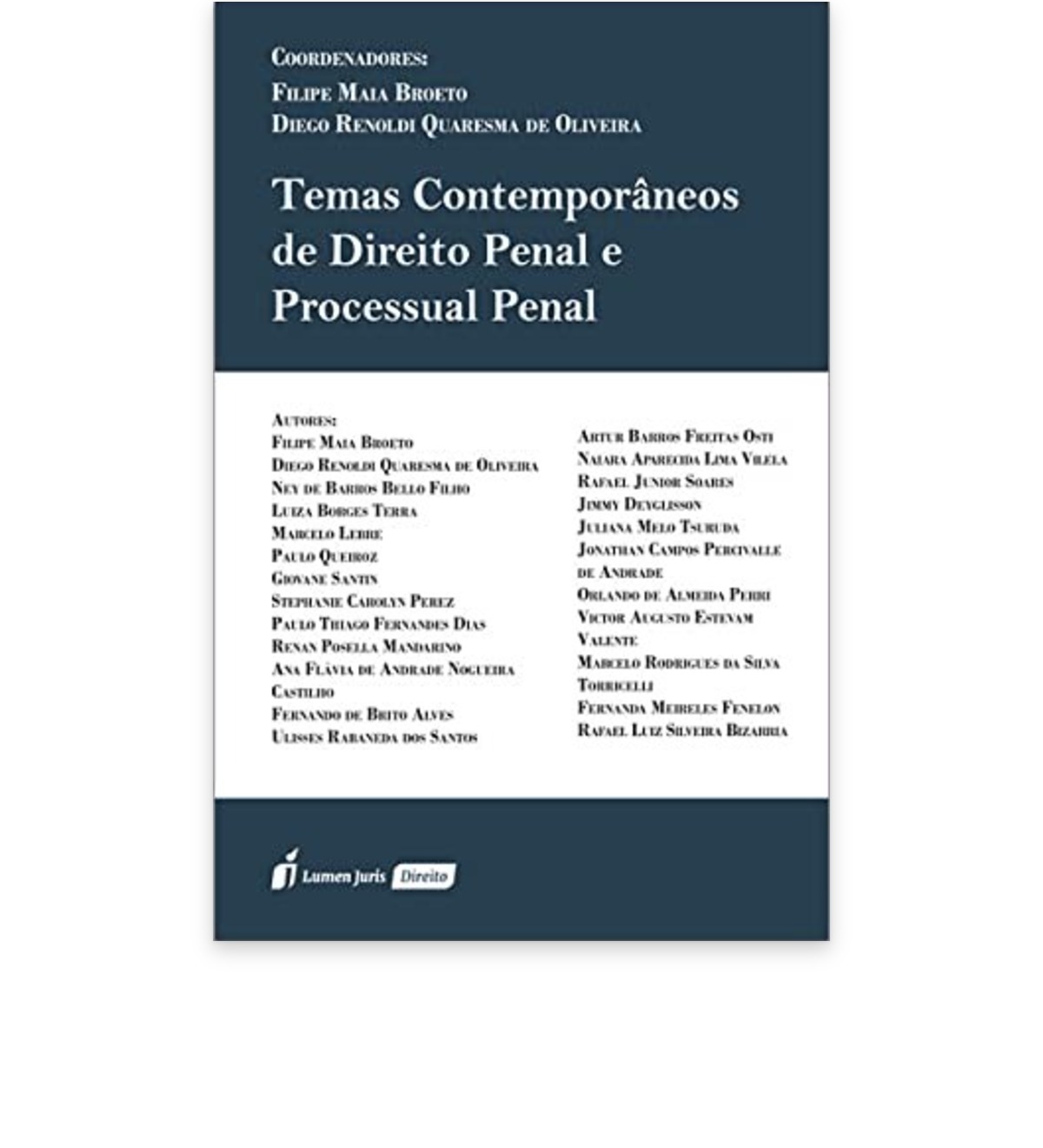 Capa do livro Temas Contemporâneos de Direito Penal e Processual Penal (Lumen Juris)